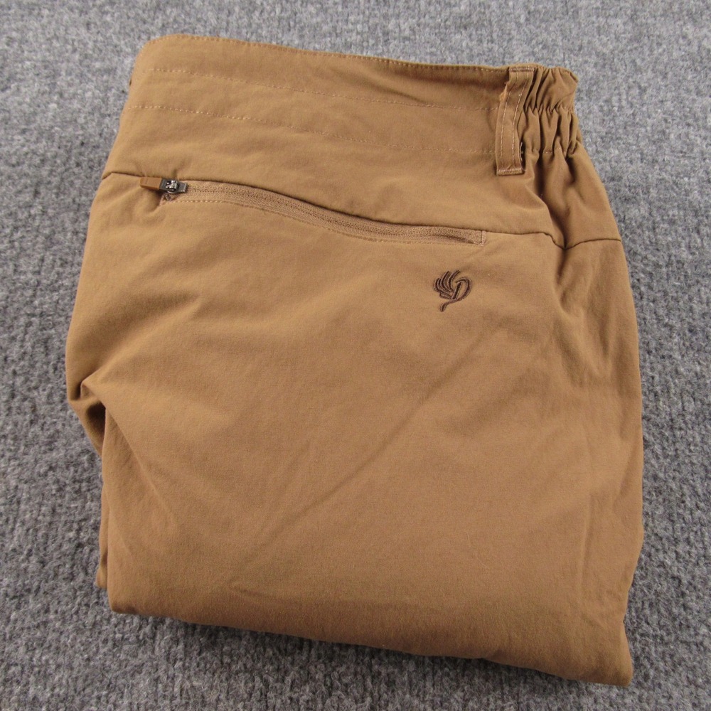 Duck Camp Pants Mens 2X Brown Nylon Stretch Hunting Hiking Fishing Outdoor